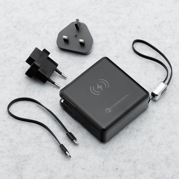 Miniatyrbillede 2 af 13: Forcell 5903396375378 powerbank 15000 mAh Trådløs opladning Sort