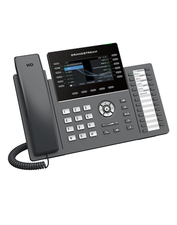 Grandstream Networks GRP2636 IP-telefoner Svart 12 linjer LCD Wi-Fi