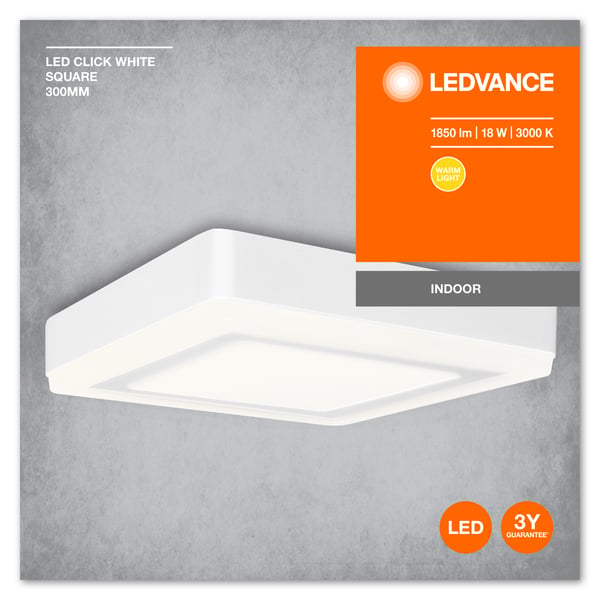 Miniatyrbild 2 av 6: LEDVANCE 941001430 Ytmonterad Vit