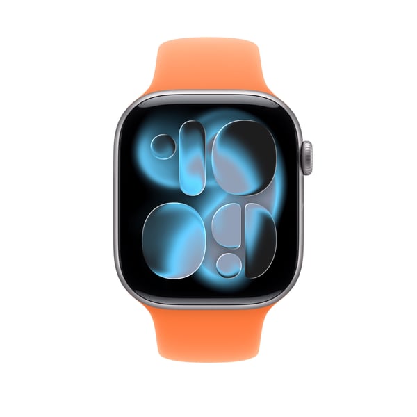 Miniatyrbillede 3 af 3: Apple MHYK4ZM/A Smart bærbart (wearable) tilbehør Band Orange Fluoroelastomer