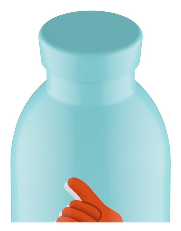 Miniatyrbillede 4 af 4: 24Bottles Hey! Dagligt forbrug 500 ml Rustfrit stål Blå, Rød, Hvid