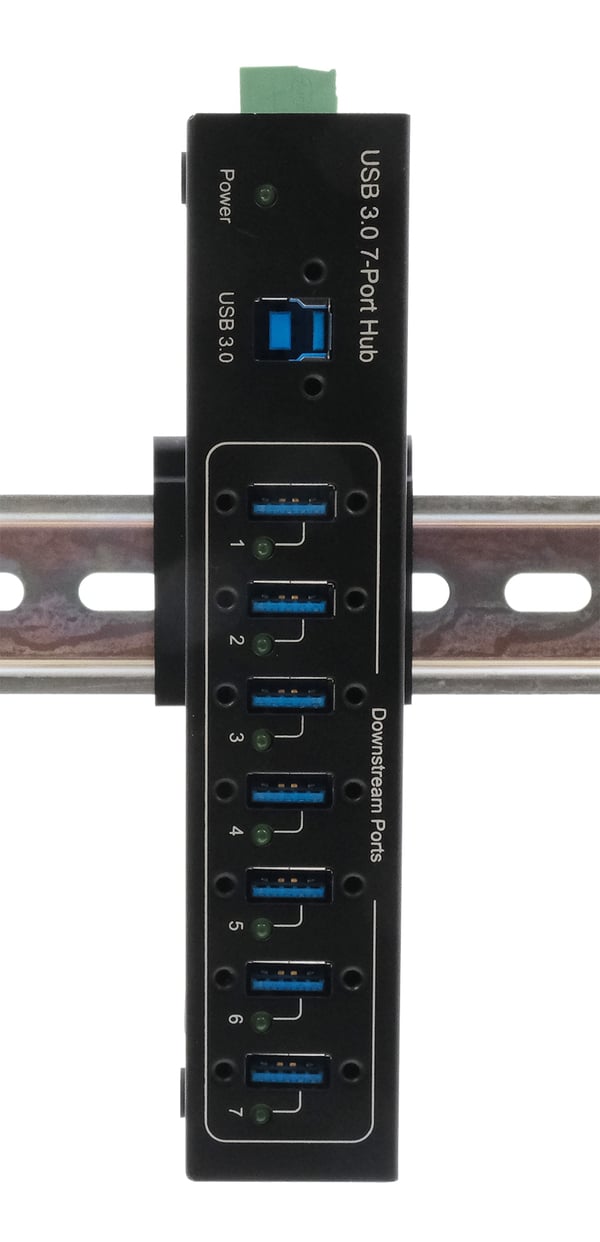 EXSYS EX-11227HMVS gränssnittshubbar USB 3.2 Gen 1 (3.1 Gen 1) Type-B 5000 Mbit/s Svart
