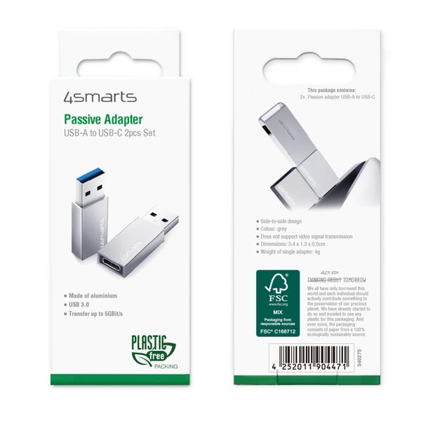 4smarts 540275 liitäntäkortti/-sovitin USB Type-C