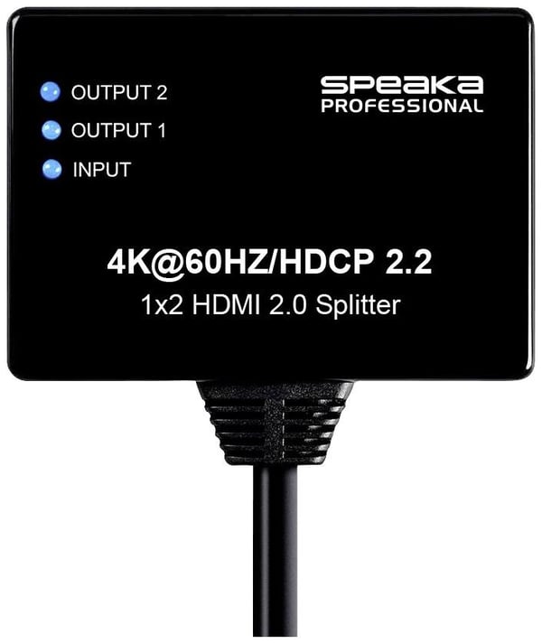 Miniatyrbillede 4 af 12: SpeaKa Professional SP-9443508 video-splitter HDMI 2x HDMI