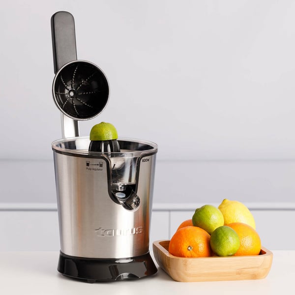 Taurus EASY PRESS 1000 LEGEND elektrisk citruspresser 0,65 L 1000 W Sort, Rustfrit stål