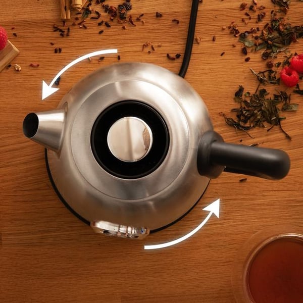 Cecotec Thermosense 620 Vintage vattenkokare 1,7 l 2200 W Rostfritt stål, Svart