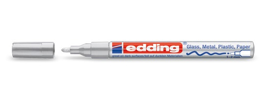 Edding 751 Sølv 10 stk