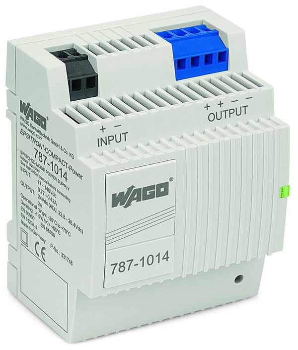 Wago 787-1014 virta-adapteri ja vaihtosuuntaaja Sisätila 48 W Harmaa