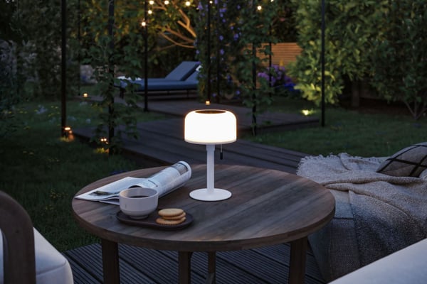 Miniatyrbild 2 av 12: Paulmann Solar Bartja bordslampor Glödlampan/-lamporna kan inte bytas ut 1,6 W LED Vit