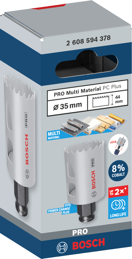 Bosch PRO Multi Material PC Plus hålborr Borr 1 styck
