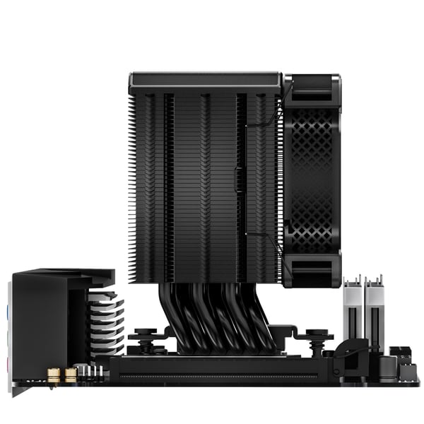 Miniatyrbild 21 av 26: Jonsbo HX6210 kylsystem för dator Processor VGA-kylare 9,2 cm Svart 1 styck