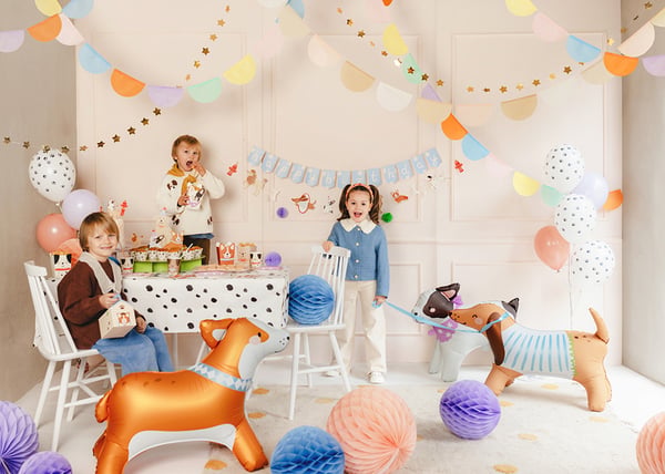 Miniatyrbillede 7 af 7: Partydeco Gravhund folieballon, 89x58 cm, mix (FB250)
