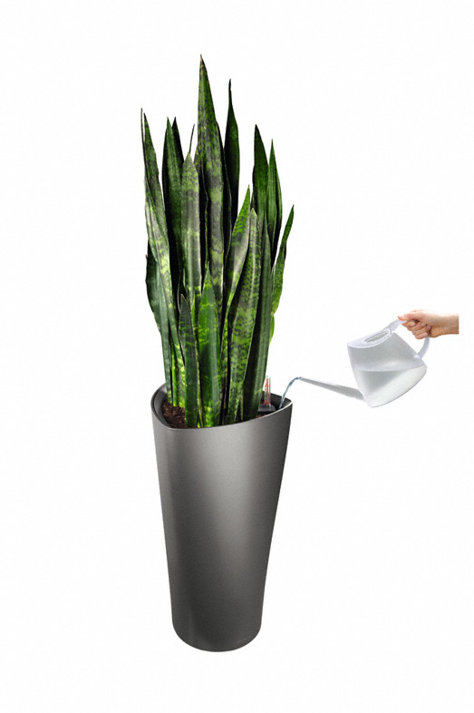LECHUZA DELTA 40 Indendørs Potteplante Fritstående Polypropylen (PP) Metallic
