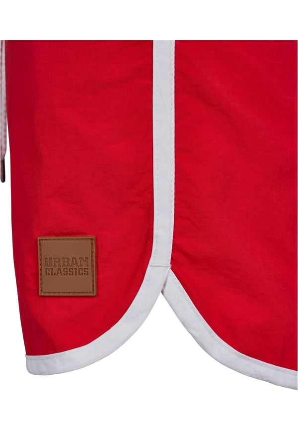 Urban Classics Herren Schwimmshirt Retro Swimshorts, Rot (Firered/White 01314), Large Hanstik Rød, Hvid