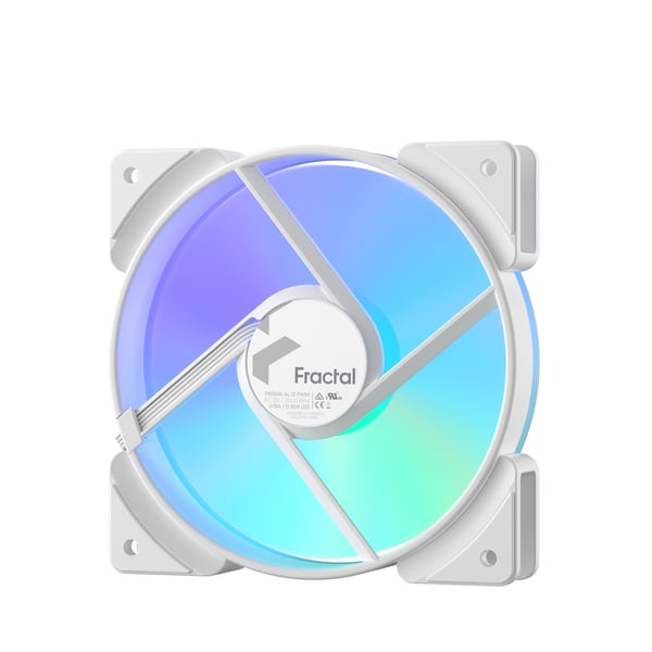 Fractal Design Prisma AL-12 PWM Datorväska Fan 12 cm Vit 1 styck