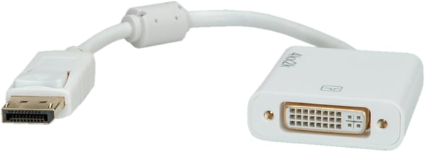 ROLINE 12.03.3136 videokabel adapter 0,15 m DisplayPort DVI-D Hvid