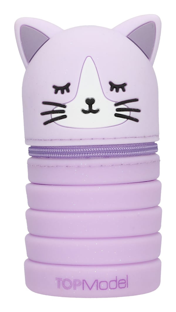 Miniatyrbillede 1 af 8: TOPModel Silicone Penalhus BLOOMING KITTY