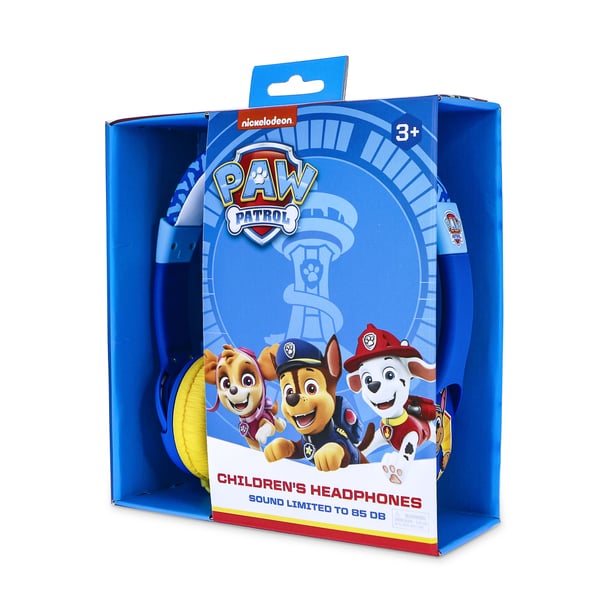 OTL Technologies PAW Patrol Chase Blue Kids Hörlurar Kabel Huvudband Spela Blå, Gul