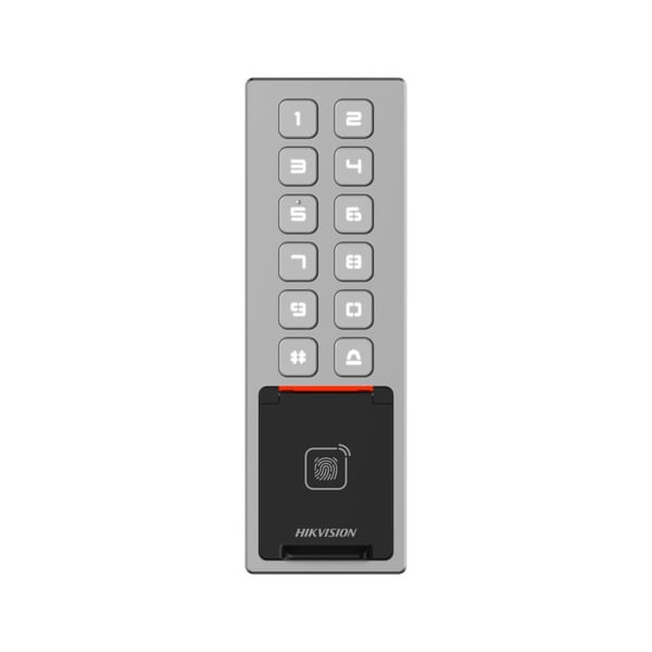 Hikvision DS-K1T805MBFWX(STD) läsare för inpasseringskontroll Basic åtkomstkontrolläsare Silver