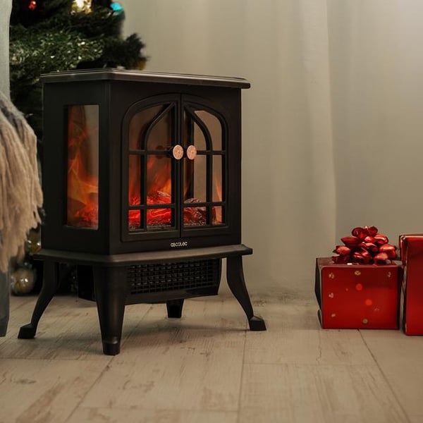 Miniatyrbillede 8 af 9: Cecotec ReadyWarm 2000 Flames Indendørs Sort 2000 W Konvektor elektrisk rumvarmer
