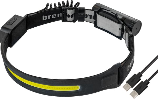 Pikkukuva 1 / 8: Brennenstuhl 1173760000 taskulamppu Musta Taskulamppu otsanauhalla LED