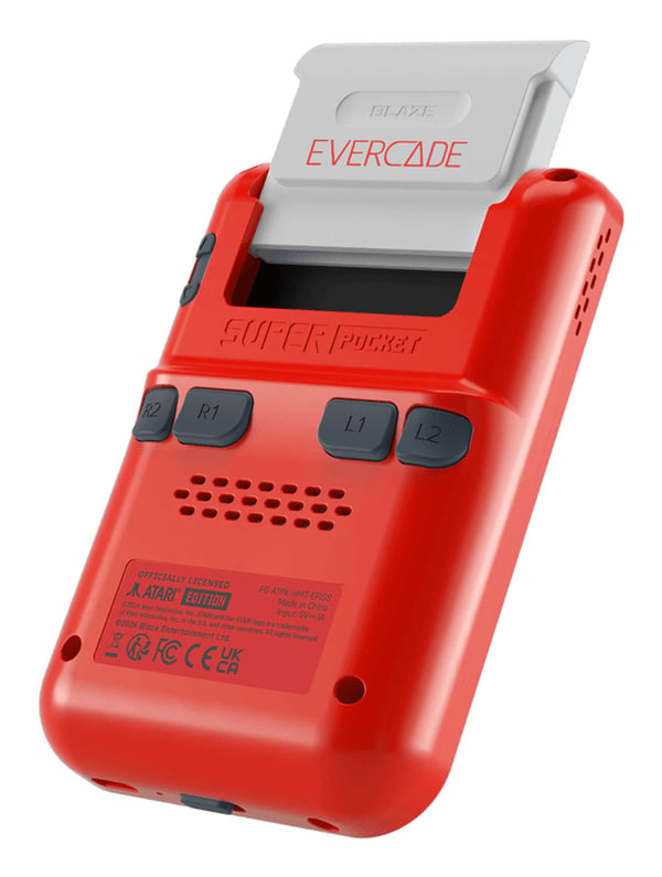 Just for Games Super Pocket ATARI Edition bærbar spilkonsol 7,11 cm (2.8") Rød