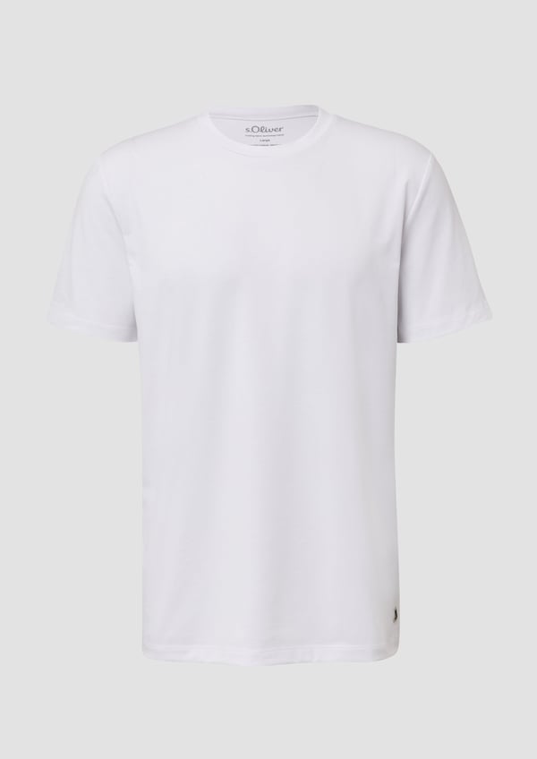 Miniatyrbillede 4 af 7: s.Oliver 2175058.0100.3XL skjorte & top T-shirt Crew neck Kort ærme Bomuld, Elastin, Polyester