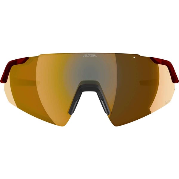 Alpina Sports TURBO AIR Q-LITE Multisport briller Unisex Semi uden kant Rød Udskiftelige linser