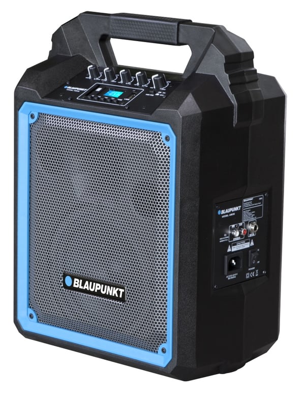 Miniatyrbild 4 av 4: Blaupunkt MB06 bärbara högtalare och partyhögtalare Bärbar stereohögtalare Svart, Blå 500 W