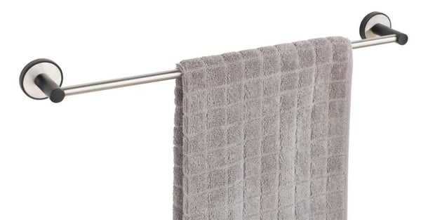 WENKO 25014100 håndklædeholder & ring Vægmonteret Sølv