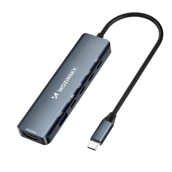 Wozinsky WHBC10Y4S USB Type-C 10000 Mbit/s Harmaa