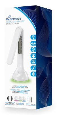 Miniatyrbillede 3 af 4: MediaRange MROS502 bordlampe 0,2 W LED Hvid