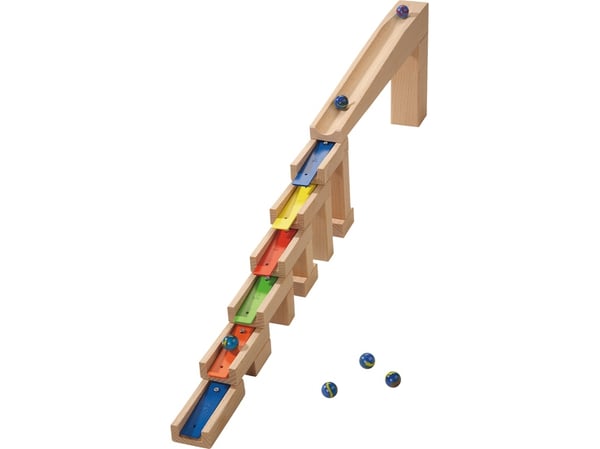 Miniatyrbillede 1 af 3: HABA 3399 Legetøjsbane med marmorkugler (sæt)