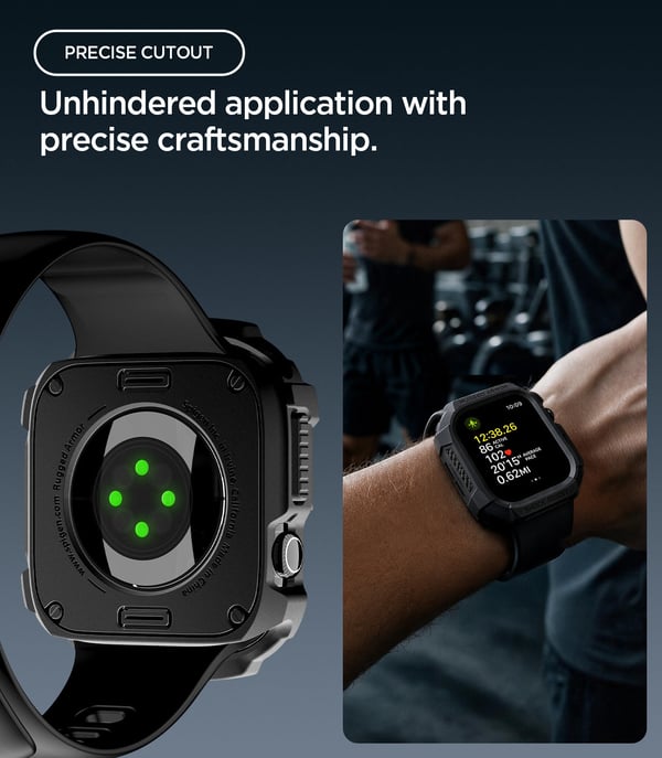Miniatyrbillede 2 af 7: Spigen Rugged Armor Boks Sort Termoplastisk polyurethan (TPU)