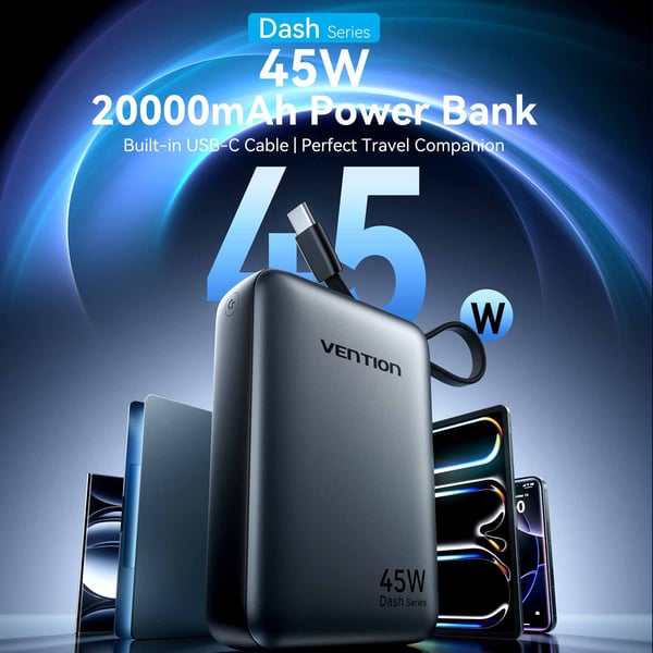 Vention FHGH0 powerbank 20000 mAh Grå