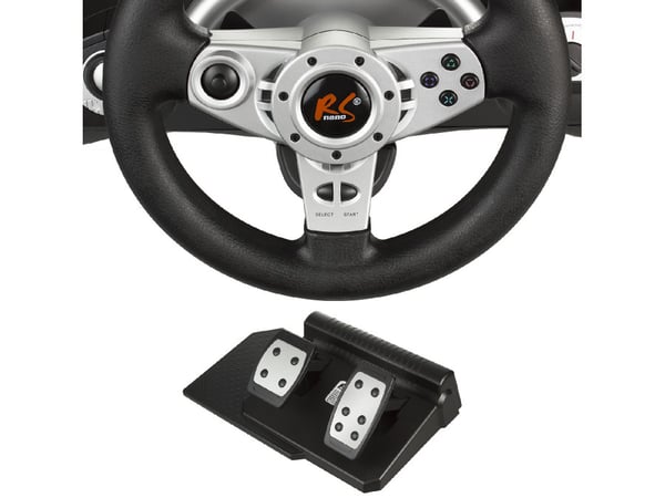 NanoRS RS700 spelkonsoler Svart, Silver USB Ratt Analog / Digital Android, Nintendo Switch, PC, PlayStation 4, Playstation 3, Xbox One