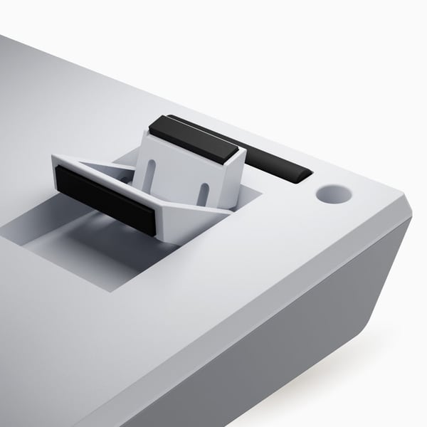 Miniatyrbillede 2 af 5: Ducky One X tastatur Universel USB + RF Wireless + Bluetooth Hvid