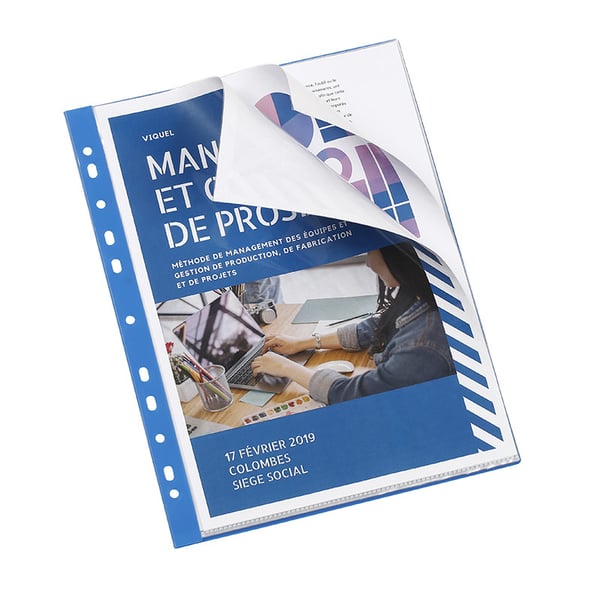 Viquel 116302 omslag til rapport Polypropylen (PP) Blå