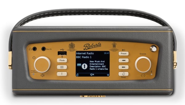 Roberts Radio Revival iStream 3L Bärbar Analog och digital brons, Kol