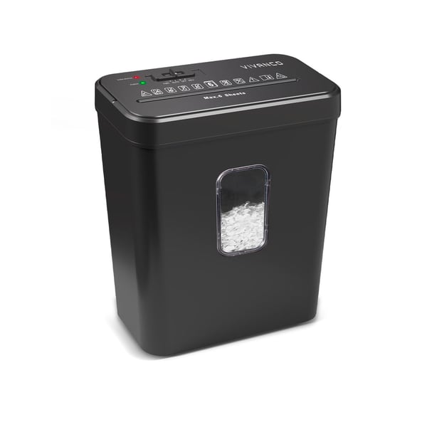 Miniatyrbillede 1 af 3: Vivanco VNSHREDL13CC papirmakulator Delvist makulering 72 dB Sort