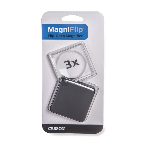 Miniatyrbillede 6 af 6: Carson MagniFlip forstørrelsesglas 3x Sort
