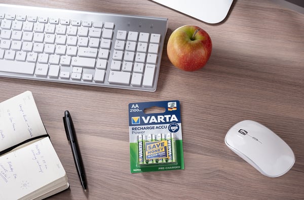 1x2 Varta Recharge Accu Power D Mono 3000 mAh
