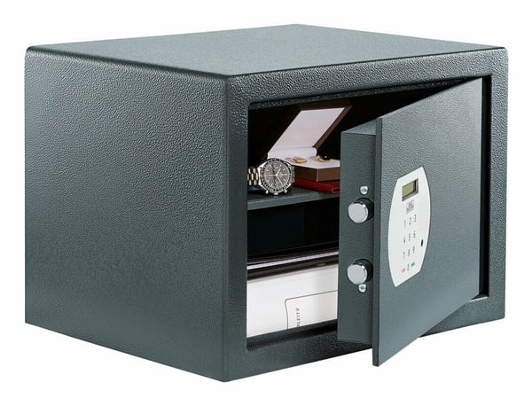 Miniatyrbillede 2 af 2: BURG-WÄCHTER PS 130 E KA 4 Fritstående pengeskab 40,3 L Stål Grå, Hvid