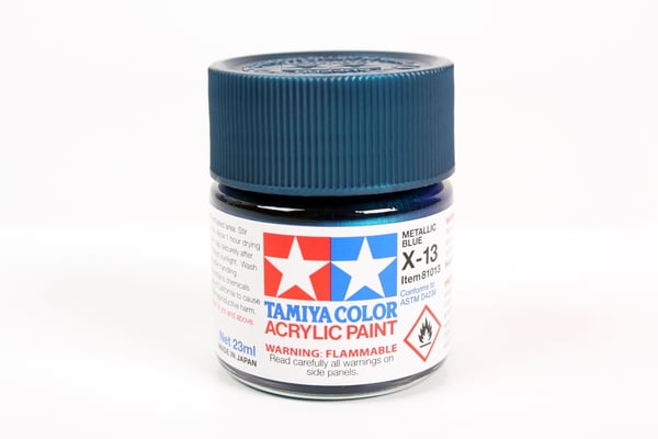 Miniatyrbillede 1 af 2: Tamiya X-13 akrylmaling 23 ml Blå Flaske