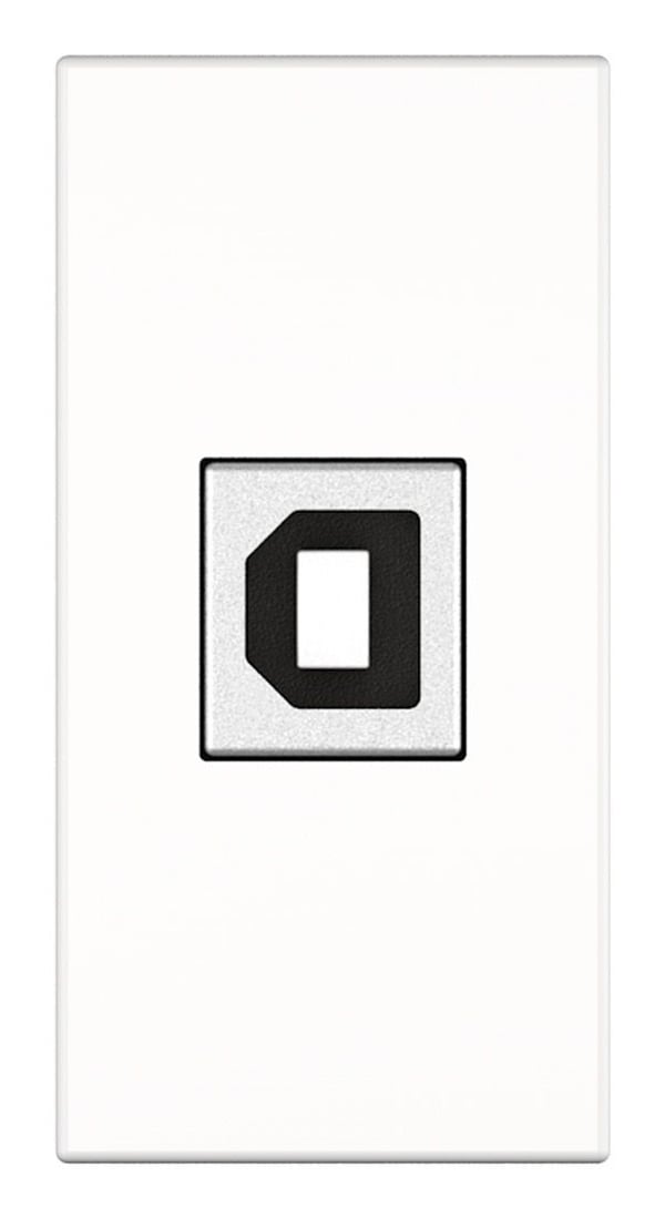 Kindermann 7464000525 stikkontakt USB B Hvid Kindermann 7464000525 stikkontakt USB B Hvid