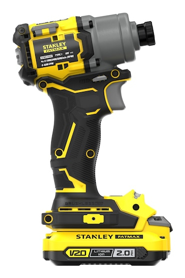 Miniatyrbillede 2 af 4: Stanley SFMCF830D2K-QW elektrisk skruetrækker & slagbor 3200 rpm Sort, Gul