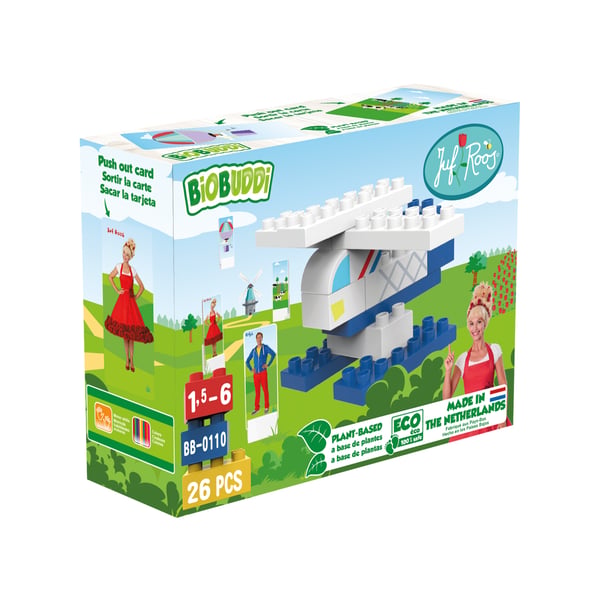 BiOBUDDi Juf Roos BB-0110 rakennuslelu