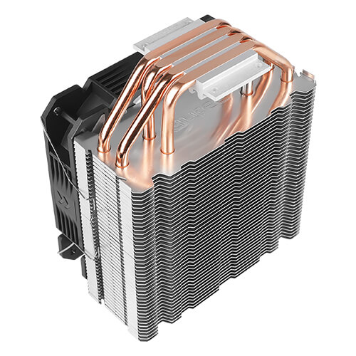 Miniatyrbild 9 av 9: Antec A400i Kretsuppsättning Luftkylare 12 cm Svart, Koppar, Silver 1 styck