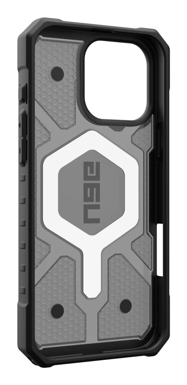 UAG Pathfinder Clear Magsafe - Beskyttelsescover til iPhone 16 Pro Max kompatibel med MagSafe (ash)
