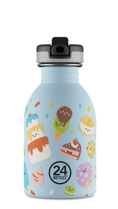 Miniatyrbillede 1 af 4: 24Bottles Sweet Friends Dagligt forbrug 500 ml Silikone, Rustfrit stål Lyse Blå